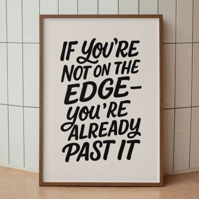 Affiche Je ne l'ai pas fait. Citation anti-motivation (Créateur téléchargé)