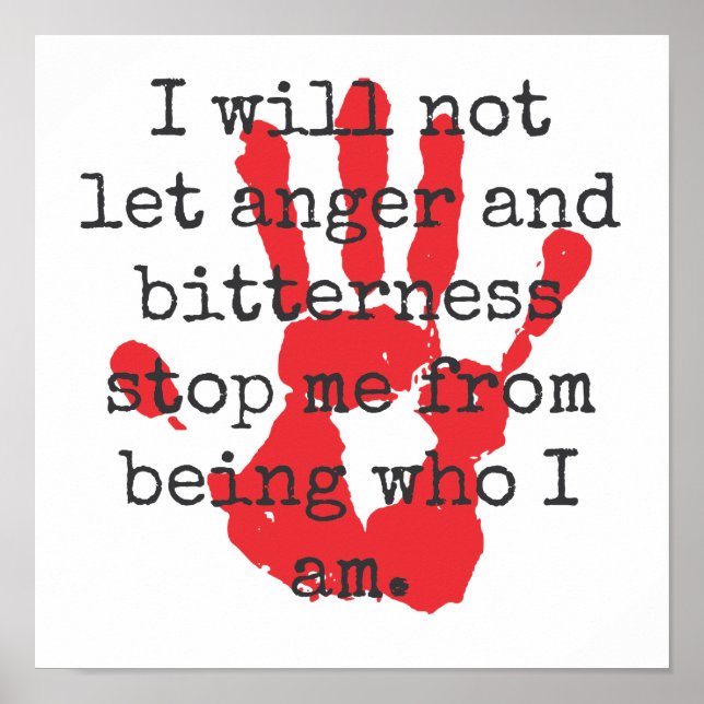 Affiche Je Ne Laisserai Pas La Colère Et L'Ambiance - Insp (Devant)