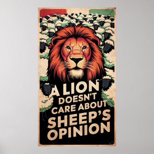 Affiche Je ne me soucie pas de votre graphique d'opinion (Devant)