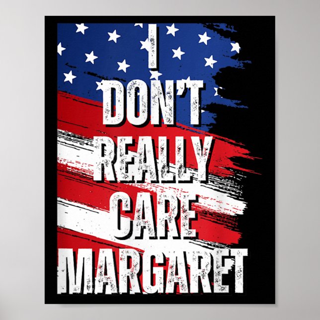 Affiche Je Ne M'Occupe Pas Vraiment Margaret Funny Jd Vanc (Devant)