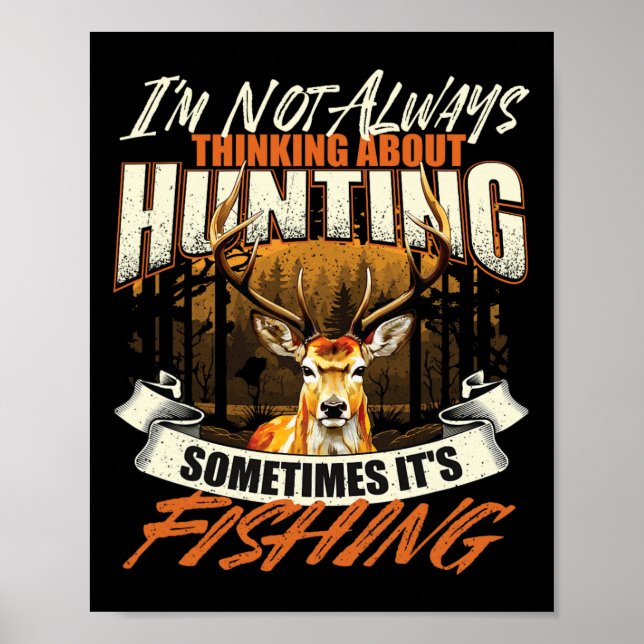 Affiche Je ne pense pas toujours à la chasse - Faune D (Devant)