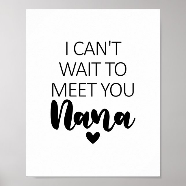 Affiche Je ne peux pas attendre de vous rencontrer Nana Gr (Devant)