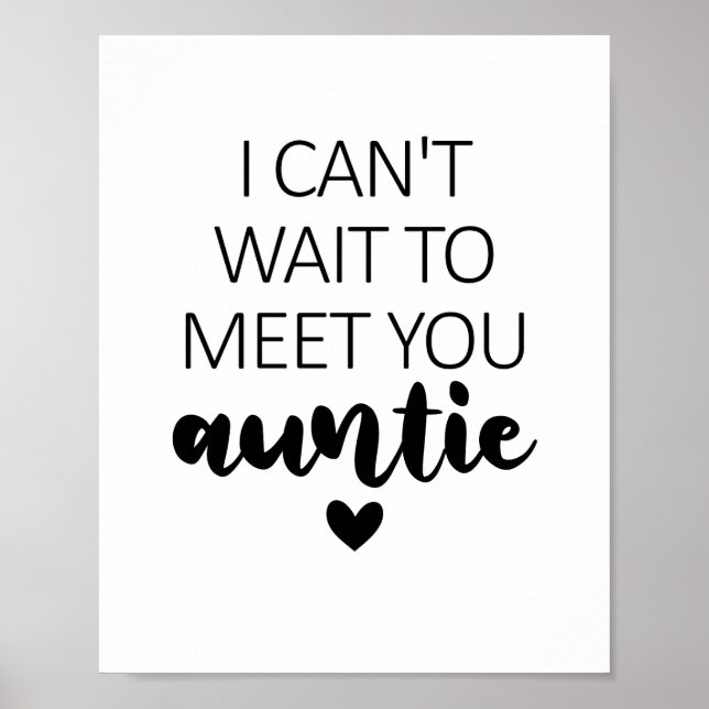 Affiche Je ne peux pas attendre de vous rencontrer Tante G (Devant)