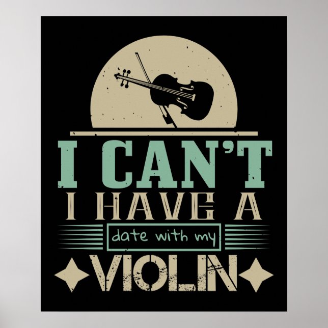 Affiche Je ne peux pas avoir un rendez-vous avec mon violo (Devant)