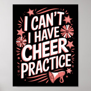 Affiche Je ne peux pas encourager la pratique des cheerlea