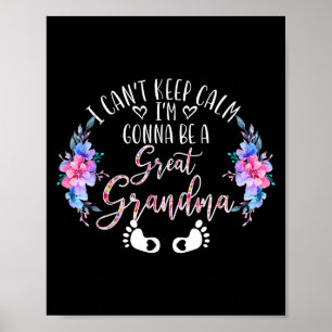 Affiche Je ne peux pas garder le calme Je serai une grande