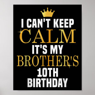 Affiche Je ne peux pas garder le calme Son 10e anniversair