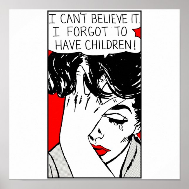 Affiche Je ne peux pas le croire J'ai oublié d'avoir des e (Devant)