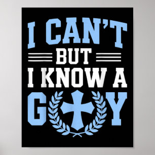 Affiche Je ne peux pas mais je connais un type Dieu Église