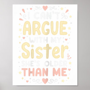 Affiche Je ne peux pas parler de ma soeur Elle est la plus