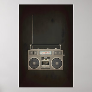 Affiche Je ne peux pas vivre sans ma radio inspirée origin