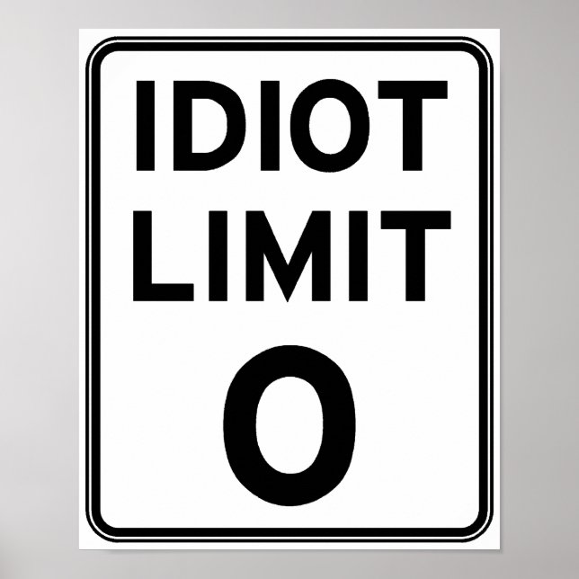 Affiche Je ne peux plus m'occuper d'idiots (Devant)