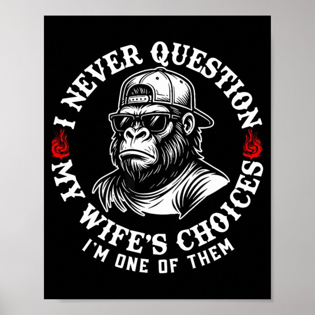 Affiche Je ne remets jamais en question les choix de ma fe (Devant)