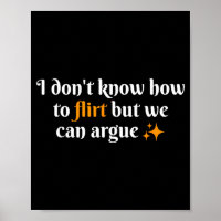 Je ne sais pas comment flirter Nous pouvons discut