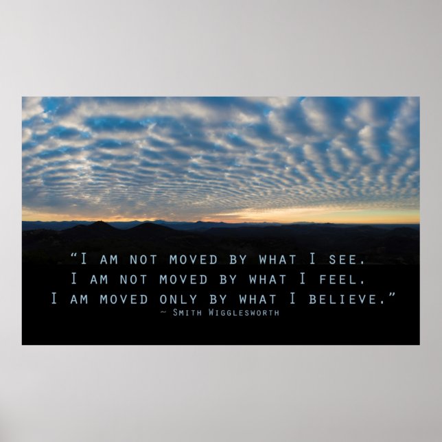 Affiche Je ne suis ému que par ce que je crois (Devant)