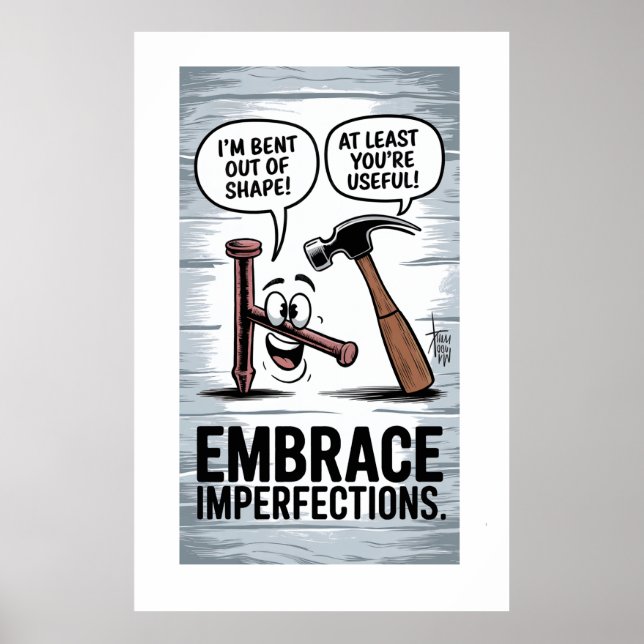 Affiche "Je ne suis pas en forme" Outil amusant HumourMoti (Devant)