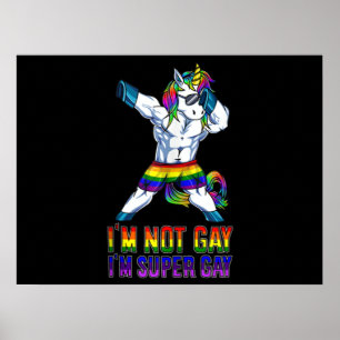 Affiche Je ne suis pas gay, je suis Super gay