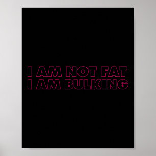 Affiche Je Ne Suis Pas Gros Je Vraiment Fitness Bodybuildi
