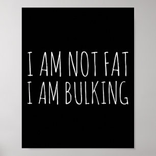 Affiche Je Ne Suis Pas Gros Je Vraiment Fitness Bodybuildi