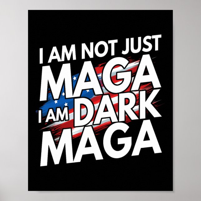 Affiche Je ne suis pas juste dans l'obscurité Trump 2024 É (Devant)