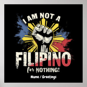 Affiche Je Ne Suis Pas Philippin Pour Rien Duterte Support