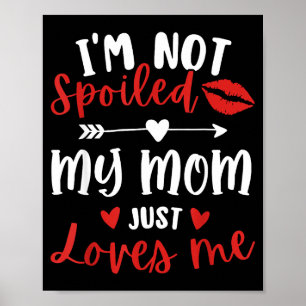 Affiche Je ne suis pas silé ma mère m'aime fille fils fami
