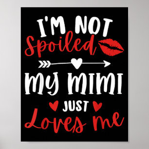 Affiche Je ne suis pas silé Ma Mimi m'aime Réunion de fami
