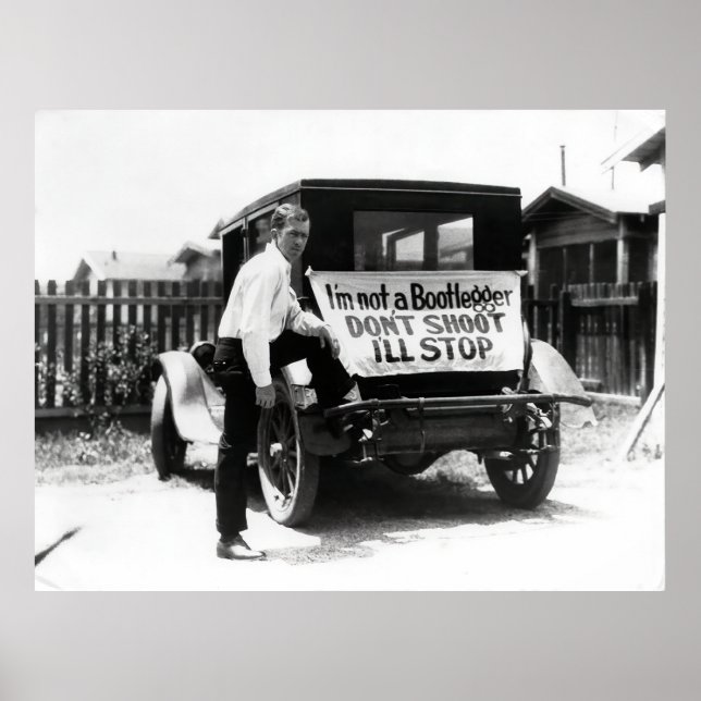 AFFICHE JE NE SUIS PAS UN BOOTLEGGER - ÉPOQUE DE L'INTERDI (Devant)
