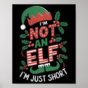 Affiche Je ne suis pas un elfe court je ne suis pas un elf