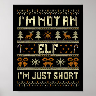 Affiche Je ne suis pas un elfe je suis juste petit Noël dr