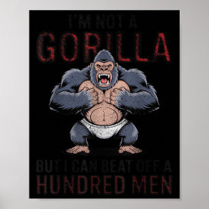 Affiche Je ne suis pas un gorille mais je peux battre des