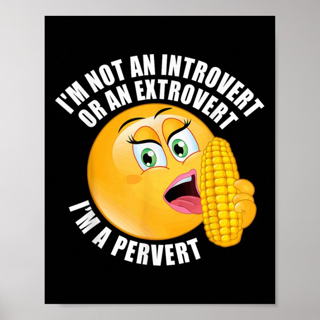 Affiche Je Ne Suis Pas Un Introducteur Ou Un Extroverti Im (Devant)