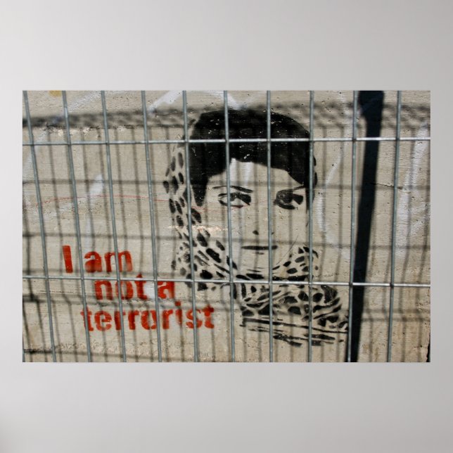 Affiche "Je ne suis pas un terroriste" (Devant)