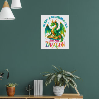 Affiche Je ne suis pas un ver de livre...