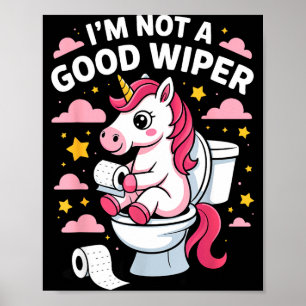 Affiche Je ne suis pas une licorne essuie-glace de bonne q
