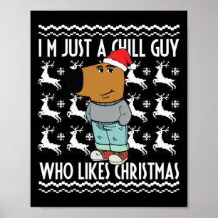Affiche Je ne suis qu'un type qui aime le mème de Noël lai