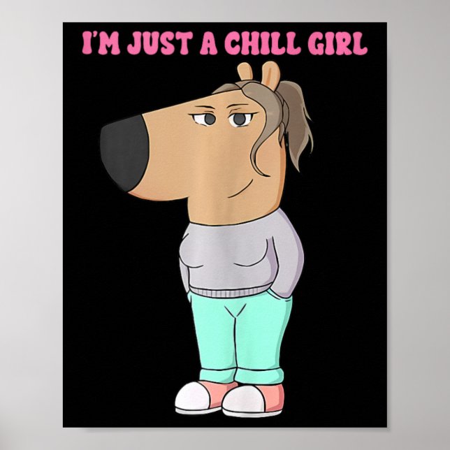 Affiche Je ne suis qu'une fille de frissons mème drôle Chi (Devant)