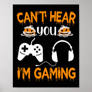 Affiche Je ne t'entends pas, je joue Manette de jeu vidéo