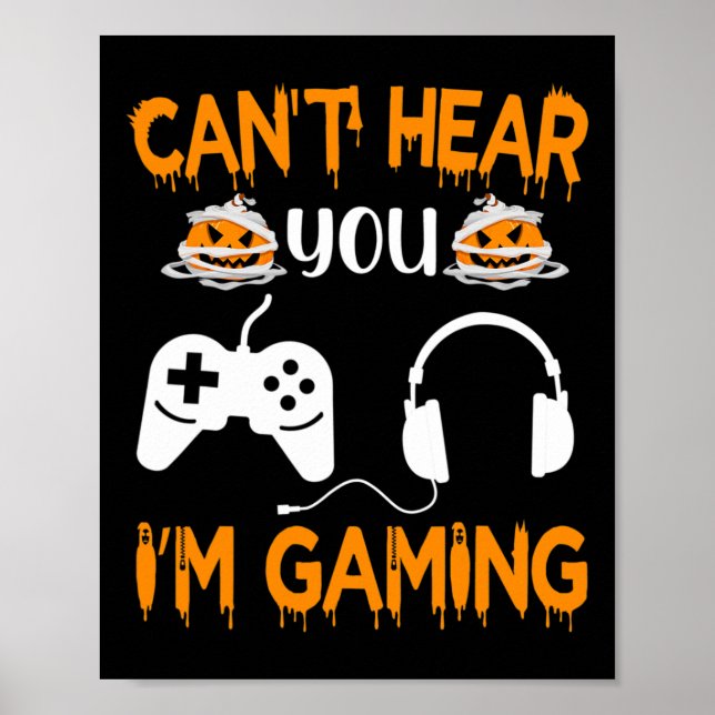 Affiche Je ne t'entends pas, je joue Manette de jeu vidéo  (Devant)