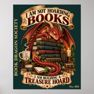Affiche Je ne thésaurise pas des livres, je construis un t