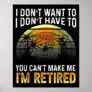 Affiche Je ne veux pas Vous ne pouvez pas m'y obliger Je s