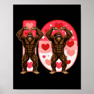 Affiche Je-o Couples Matching Drôle Bigfoot Dans Midwester