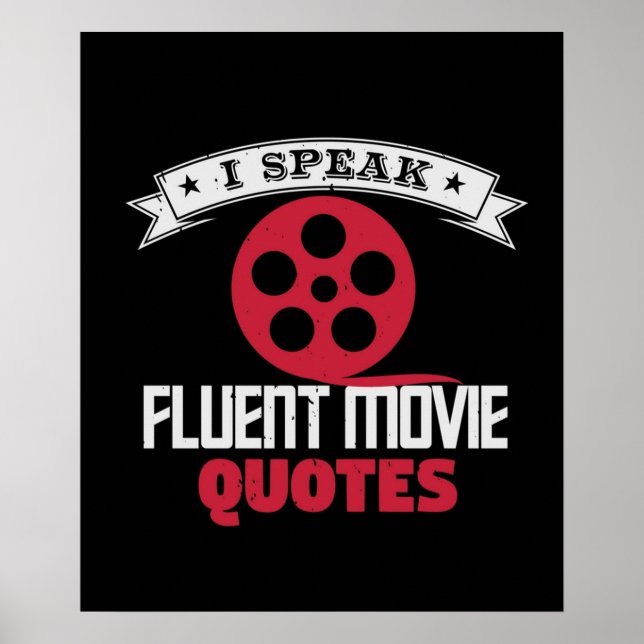 Affiche Je Parle Citations De Film Fluent (Devant)