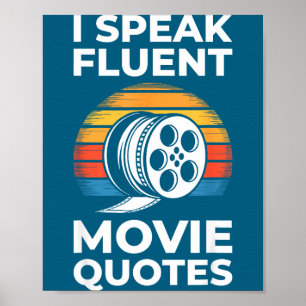 Affiche Je parle couramment les citations de films T-shirt
