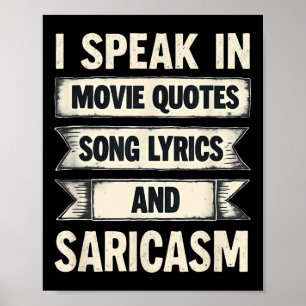 Affiche Je Parle Dans Les Citations De Film Chansons Parol