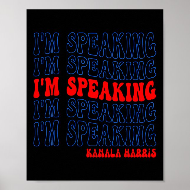 Affiche Je parle de Kamala Harris Election 2024 (Devant)