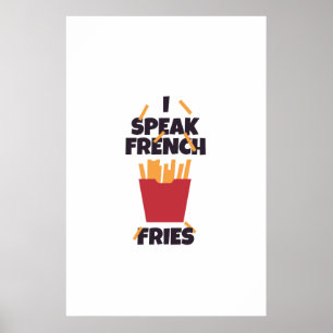 Affiche Je parle frites