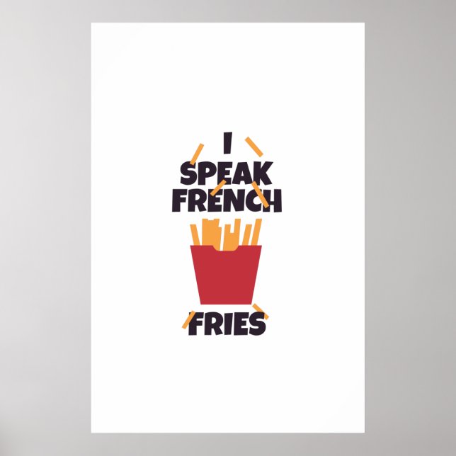 Affiche Je parle frites (Devant)