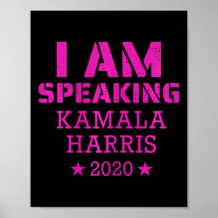 Affiche Je Parle Kamala Harris 2020 Vice-Président De