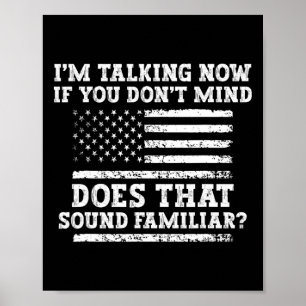 Affiche Je parle maintenant T-shirt Trump Kamala Débat Drô